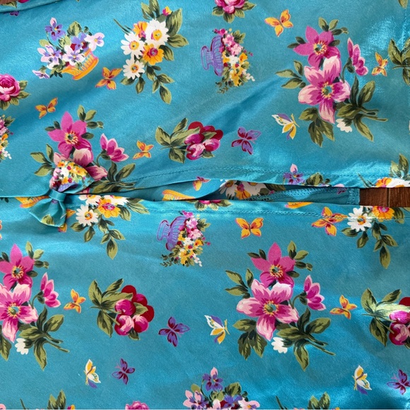 Vintage Kathryn Floral Blue Slip Dress - Picture 3 of 5